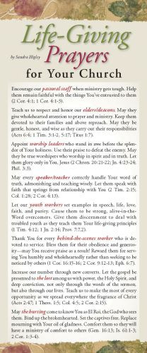 Life-Giving Prayers for Your Church 50-pack - Cards