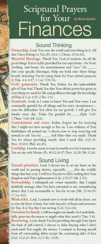 Scriptural Prayers for Your Finances 50-pack - Cards