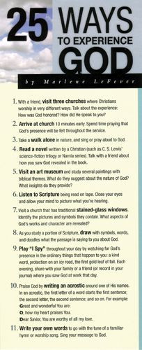 25 Ways to Experience God 50-pack - Cards