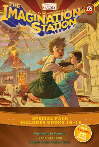 Imagination Station Books 3-Pack: Doomsday in Pompeii / In Fear of the Spear / Trouble on the Orphan Train - Softcover