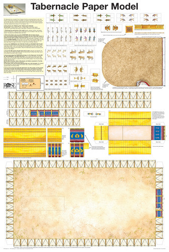 Tabernacle Paper Model - Wallchart
