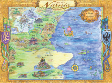 Map of Narnia Wall Chart - Wallchart
