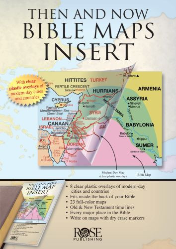 Then and Now Bible Maps Insert - Softcover