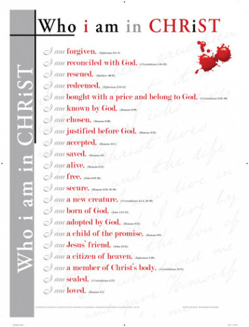 Who I Am in Christ Wall Chart - Wallchart