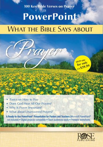 What the Bible Says about Prayer PowerPoint - CD-ROM Macintosh