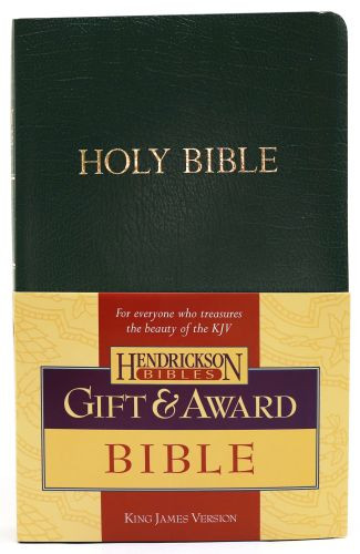 KJV Gift & Award Bible, Flexisoft  - Sewn Green Imitation Leather