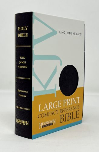 KJV Large Print Compact Reference Bible (Flexisoft, Espresso, Red Letter) - Unsewn / adhesive bound Espresso Imitation Leather