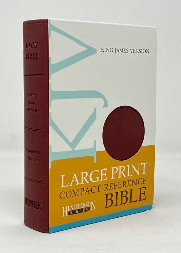 KJV Large Print Compact Reference Bible  - Bonded Leather Burgundy