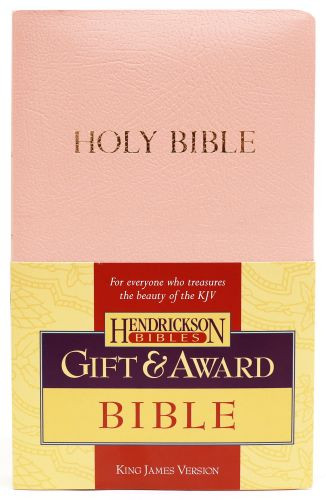 KJV Gift & Award Bible (Imitation Leather, Pink, Red Letter) - Sewn Imitation Leather