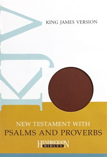 KJV New Testament with Psalms and Proverbs, Flexisoft  - Sewn Espresso Imitation Leather With ribbon marker(s)