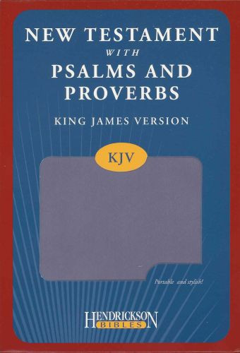 KJV New Testament with Psalms and Proverbs (Flexisoft, Lavender) - Sewn Lavender Imitation Leather With ribbon marker(s)