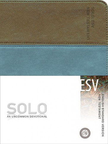 English Standard Version: Solo New Testament - Leather-Look Brown/Multicolor/Teal