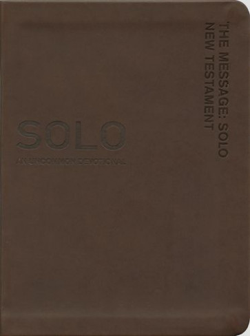 The Message Solo New Testament - Leather-Look Brown