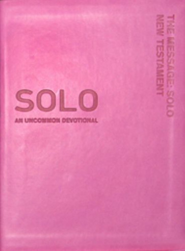 The Message Solo New Testament - Leather-Look Pink