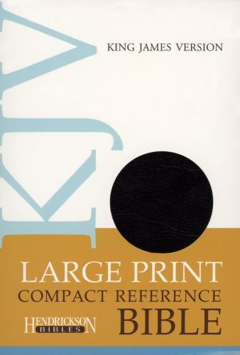 KJV Large Print Compact Reference Bible (Flexisoft, Black, Red Letter) - Sewn Imitation Leather