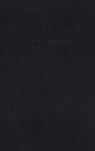 KJV Personal Size Giant Print Reference Bible (Flexisoft, Black, Red Letter) - Sewn Imitation Leather With ribbon marker(s)