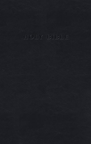 KJV Personal Size Giant Print Reference Bible (Flexisoft, Black, Red Letter) - Sewn Imitation Leather With ribbon marker(s)