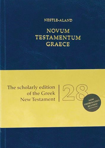 Novum Testamentum Graece (NA28) (Imitation Leather, Blue) - Sewn Imitation Leather With ribbon marker(s)