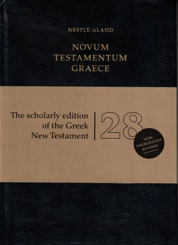 Novum Testamentum Graece (NA28) (Flexisoft, Black) - Sewn Imitation Leather With ribbon marker(s)