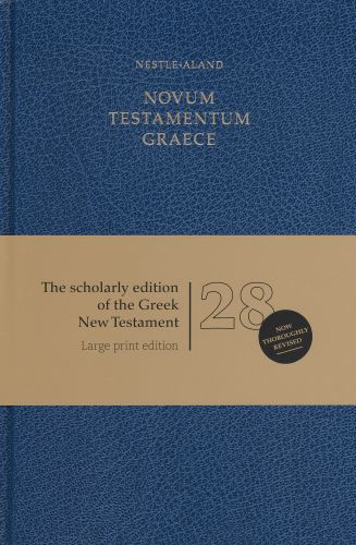 Novum Testamentum Graece (NA28), Large Print (Hardcover, Blue) - Hardcover Paper over boards With ribbon marker(s)