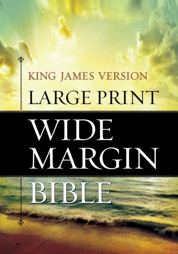 KJV Large Print Wide Margin Bible (Hardcover, Red Letter) - Hardcover Cloth over boards Wide margin