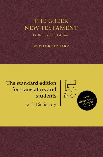 UBS5 Greek New Testament with Concise Greek-English Dictionary, Burgundy (Hardcover) - Hardcover Paper over boards