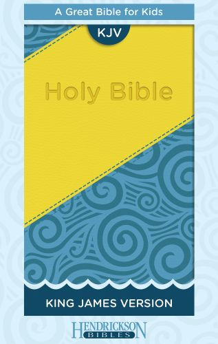 KJV Kids Bible, Flexisoft  - Sewn Blue/Yellow Imitation Leather