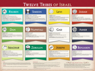 Twelve Tribes of Israel Wall Chart - Wallchart