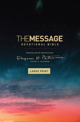 Message Devotional Bible, Large Print (Hardcover) - Hardcover