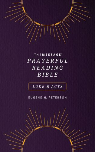 Message Prayerful Reading Bible: Luke & Acts (Softcover, Purple) - Softcover
