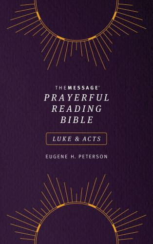 Message Prayerful Reading Bible: Luke & Acts (Softcover, Purple) - Softcover