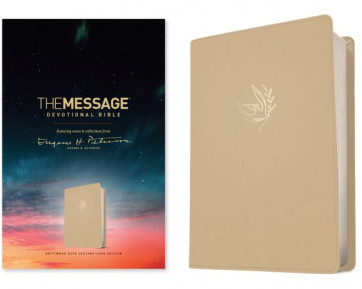 Message Devotional Bible (Leather-Look, Driftwood Dove) - Leather-Look Driftwood Dove