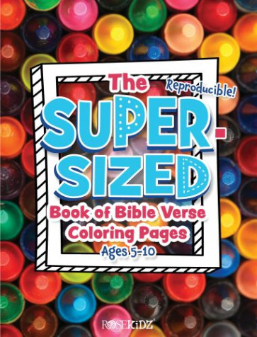 Super-Sized Book of Bible Verse Coloring Pages - Softcover