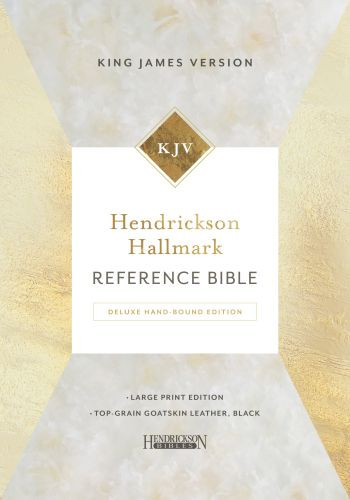 Hendrickson Hallmark Reference Bible: Deluxe Handbound Edition  - Sewn Genuine Leather With ribbon marker(s)