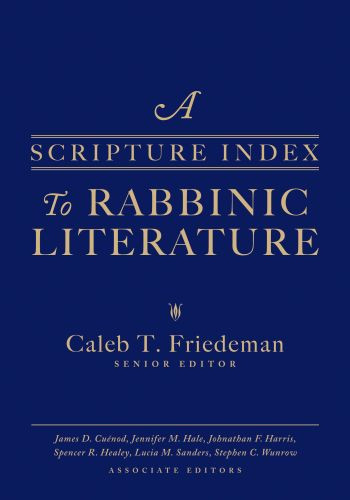 Scripture Index to Rabbinic Literature - Hardcover Cloth over boards