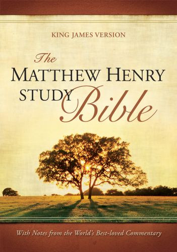 The Matthew Henry Study Bible  - Sewn Black Bonded Leather