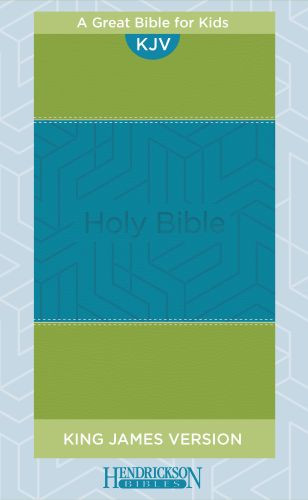 KJV Kids Bible (Flexisoft, Blue/Green, Red Letter) - Sewn Imitation Leather