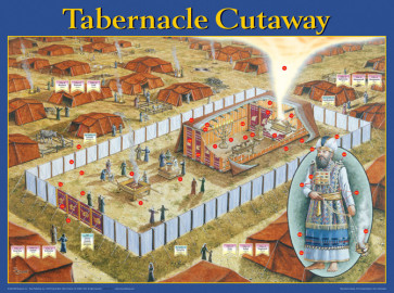 Tabernacle Cutaway Wall Chart - Wallchart