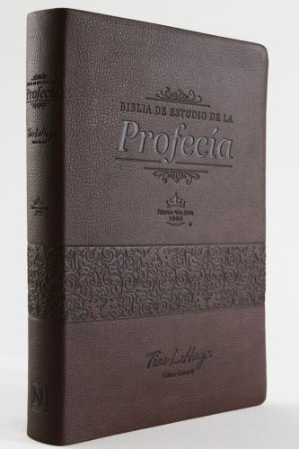 RVR 1960 Biblia de estudio de la profecía (Imitación piel , Café, Índice) - Imitation Leather With thumb index