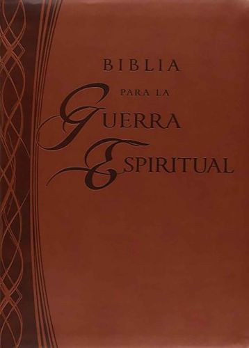RVR 1960 Biblia para la guerra espiritual (Imitación piel , Café, Índice) - Imitation Leather With thumb index
