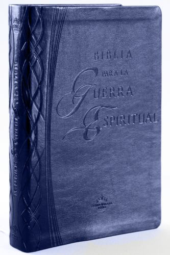 RVR 1960 Biblia para la guerra espiritual (Imitación piel , Azul, Índice) - Imitation Leather GRY NAV With thumb index