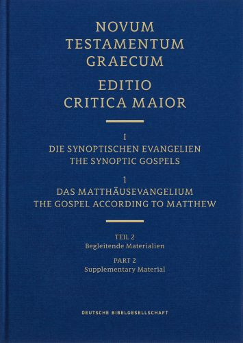 Novum Testamentum Graecum Editio Critica Maior, (ECM) I.1/2 - Hardcover