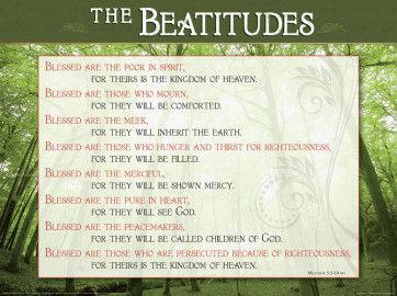 Beatitudes Wall Chart - Wallchart
