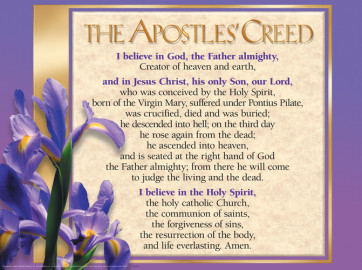 Apostles Creed, Laminated Wall Chart - Wallchart