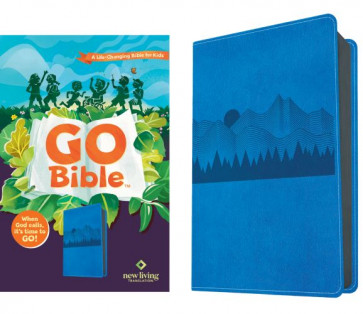 NLT Go Bible for Kids  (LeatherLike, Blue Mountains) - LeatherLike