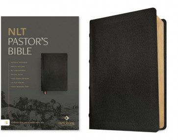 NLT Pastor's Bible, Filament Enabled (Genuine Leather, Black, Red Letter) - Sewn Genuine Leather With ribbon marker(s)
