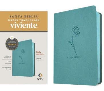 Biblia compacta NTV, con Filament (SentiPiel, Turquesa) - LeatherLike With ribbon marker(s)