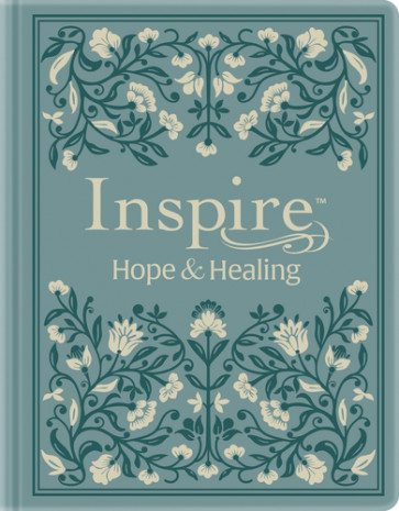 NLT Inspire Hope and Healing Bible, Filament Enabled (Hardcover LeatherLike, Dusty Teal) - Hardcover Dusty Teal Imitation Leather With ribbon marker(s)