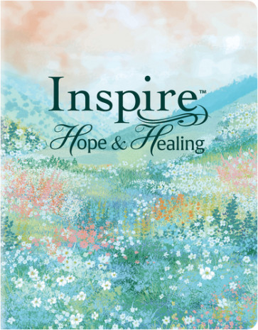 NLT Inspire Hope and Healing Bible, Filament Enabled (LeatherLike, Wildflower Meadow) - LeatherLike Wildflower Meadow Imitation Leather With ribbon marker(s)