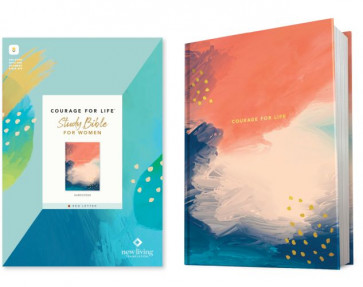 NLT Courage For Life Study Bible for Women, Filament Enabled (Hardcover, Red Letter) - Hardcover With printed dust jacket Wide margin